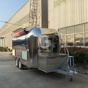 Chariot de café extérieur, camion de bière et de nourriture mobile, bar mobile entièrement équipé en acier inoxydable, remorque alimentaire avec certification DOT et NSF - Product Image 3