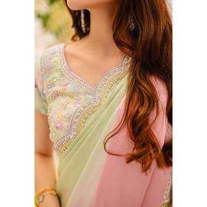 Robe fourreau en mousseline à imprimé floral avec taille naturelle - Product Image 6