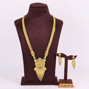 Vente en gros de colliers de bijoux traditionnels longs en plaqué or 14K 18K 24K Colliers à la mode Oro Joyeria Thème orthodoxe principalement en laiton - Product Image 1