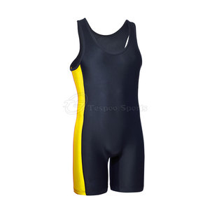 High Quality New Arrival Digital Printing 100% Polyester Quick Dry Sportswear-Latest Design Wrestling <b>Singlets</b> Wholesale - Product Image 5