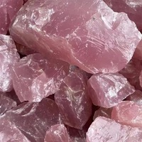 Puro Natural rosa cuarzo rosa áspero cristal crudo piedra roca Mineral espécimen curación Reiki decoración del hogar tamaño grande 1 pieza al azar