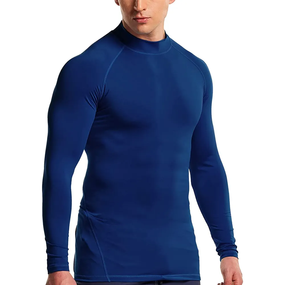 Long Sleeve Men's Athletic Compression Sport Gym Dry T Shirt For Men Skin Tight T Shirts For Men Women