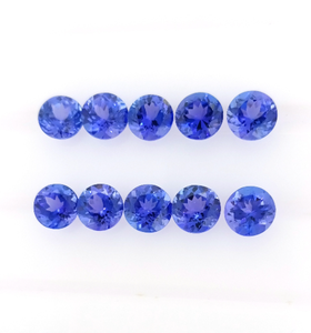 Joyería de piedras preciosas de zoisita de tanzanita azul vivo Natural 5mm 7mm corte facetado brillante piedra de tanzanita no calentada - Product Image 3