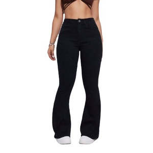 Pantalones Vaqueros Acampanados Estilo Retro Vintage, Color Negro, Corte Bootcut, Moda Urbana, Tallas 26 a 40, Transpirables y Ecológicos - Product Image 1