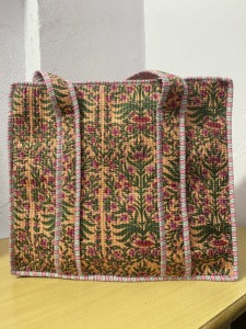 Quilted Tote Bag Women Fashion Shoulder Bag Unique Handmade Purse Trendy Fabric Handbag Stylish Quilted <b>Accessories</b> - Product Image 3