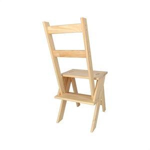 Silla Plegable WELL HOME con Acabado de Madera Sin Barnizar 39x53x91 cm para Comedor - Product Image 6