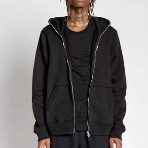 Custom Men's <b>Full</b> <b>Zip</b> <b>up</b> <b>Hoodie</b> 100% Cotton High Quality French Terry Blank Drop Shoulder Zipper <b>Hoodie</b> for Men - Product Image 5