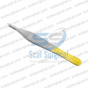 Pinzas Adson Marrones para Tejidos con Carburo de Tungsteno, Dientes Serrados 7x7, Pinzas Quirúrgicas de Pulgar, Agarre de Precisión Atraumático - Product Image 6
