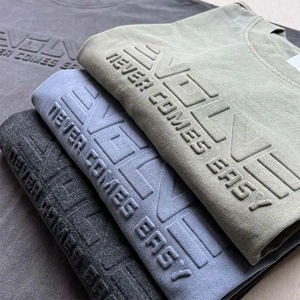 Camisetas Personalizadas Estampadas 100% Algodón, Tallas Grandes para Hombre, Camisetas Lisas Ecológicas de Secado Rápido, Antibolitas y Transpirables - Product Image 2