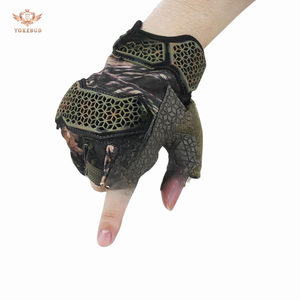Gants de travail sans doigts en polyester de qualité supérieure, bracelet réglable, protection durable pour les mains, pour hommes et femmes, vente en gros - Product Image 4