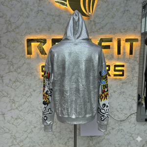 เสื้อฮู้ดสำหรับผู้ชาย2026มีซิปมีฮู้ดพิมพ์ลาย DTF วัสดุดีใหม่ - Product Image 6