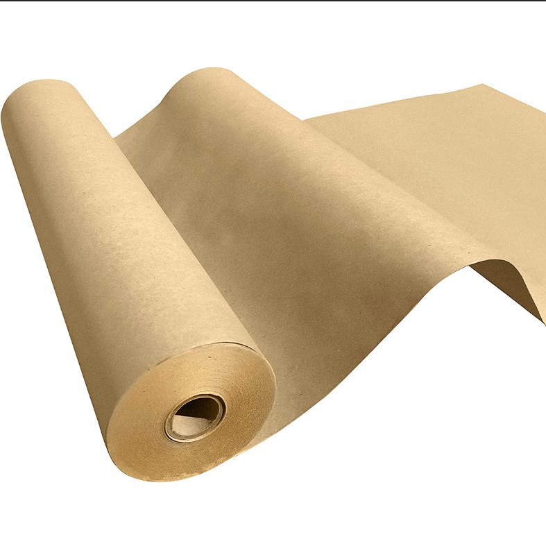 Thick Kraft Paper Roll Waterproof Floral Bouquet Wrap Flowers Packaging with Coating Wrapping Paper Roll Custom Logo Printed