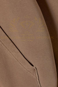 Sudadera con capucha de calle alta lavada con ácido de gran tamaño para mujer, estampado Vintage de invierno, mangas completas, logotipo frontal personalizable - Product Image 4