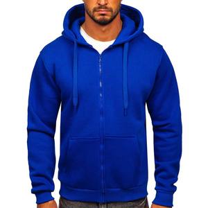 Sudadera con Capucha Azul Rey para Hombre, Sudadera de Algodón Regular con Forro Cálido y Estampado - Product Image 3