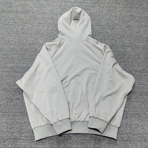 เสื้อฮู้ดผ้าฝ้ายปักโลโก้สไตล์วินเทจเสื้อมีฮู้ดผ้าซักกรดสำหรับ400gsm พิมพ์โลโก้ตามสั่ง - Product Image 3