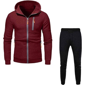 Ropa deportiva de calidad superior Gym Fitness Tech Fleece Training Chándales Hombres Conjunto de dos piezas Chándal Jogging Suit para hombres - Product Image 1