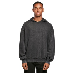 Sudadera con Capucha de Manga Larga para Hombre, 100% Algodón, Corte Regular, Color Sólido, con Logotipo Personalizado, Estilo Casual Urbano, Invierno, Alta Calidad - Product Image 1