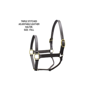 Accessoires de selle australienne en cuir véritable cheval bride et licous produit cousu fantaisie du fabricant indien - Product Image 5