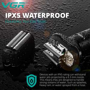 Afeitadora Eléctrica Inalámbrica USB con Recortador Extraíble, Impermeable, Lavable, para Afeitado en Seco/Húmedo de Cara, Barba, Cabello y Cuerpo - Product Image 3