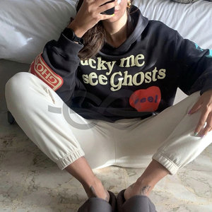 Haute Qualité Poudre 3D Puff Imprimer Pull Décontracté Sweat À Capuche Sans Fil Sweat À Capuche Personnalisé Blanc Imprimé Sweat À Capuche Surdimensionné Streetwear - Product Image 2