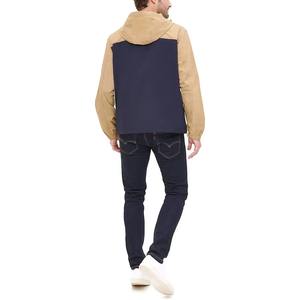 Veste coupe-vent personnalisée en nylon sweat à capuche zippé coupe-vent coupe-vent grande taille pour hommes avec fermeture à glissière à capuche - Product Image 3