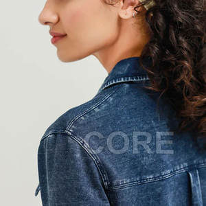 เสื้อยีนส์สำหรับผู้หญิงเสื้อยีนส์ระบายอากาศ - Product Image 4