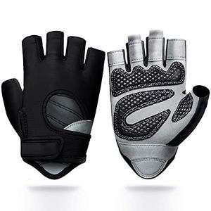 Unisex Custom Logo Half-finger Leather <b>Weight</b> Lifting <b>Gloves</b> Wholesale for Fitness and Workouts - Product Image 3