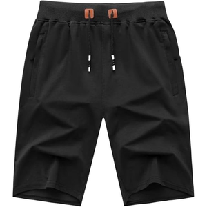 Pantalones Cortos Casuales de Verano para Hombre, Diseño Nuevo, Cintura Media, 100% Algodón, Cintura Elástica, con Múltiples Bolsillos, Transpirables y de Secado Rápido - Product Image 3