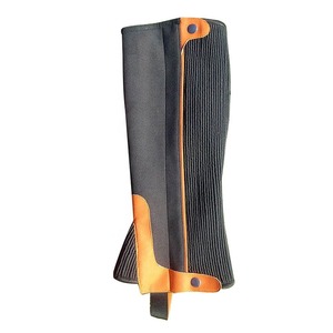 Polainas de Cuero Profesionales Transpirables para Hombre, con Cremallera Recta, de la Mejor Calidad, Negras, Equitación, Media Pierna, Equipo de Equitación - Product Image 3