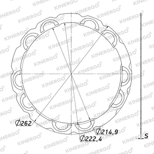 ผ้าเบรก ZF09HF1 สำหรับ ZF 6HP26, 280 มม.; 6HP28 F1 (Fabor) - Product Image 2
