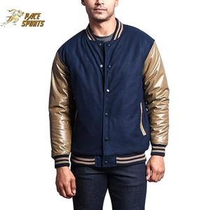 Hot Selling High Quality Men's Baseball <b>Jackets</b> Custom Premium Varsity Design Hooded Stand Embroidery New Trendy <b>Leather</b> Sleeve - Product Image 6