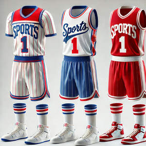 Ensemble de maillots de basket-ball unisexe à séchage rapide en polyester de couleur personnalisée avec logo imprimé <span class=keywords><strong>pour</strong></span> adultes garçons adultes chemises de basket-ball - Product Image 1