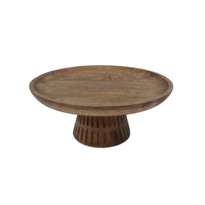 Awesome Design Wooden and Glass Round Shape <b>Cake</b> <b>Stand</b> Natural Finished for Wedding Birthday Party <b>Cake</b> <b>Dome</b> Handmade Bulk - Product Image 5