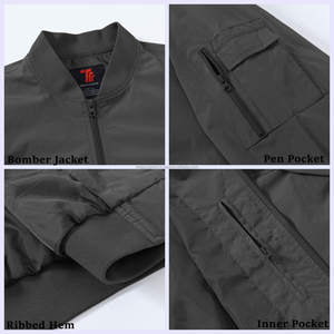 แจ็กเก็ตผู้ชายคอกลมแขนยาวผ้าฟลีซผ้าฝ้าย100% ก. 300ก. ดีไซน์ตามสั่งสำหรับฤดูหนาว - Product Image 5