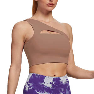 New Design Single One Shoulder Crop <b>Top</b> Fashion Sexy <b>Vest</b> Summer Sleeveless Tank <b>Tops</b> for Women - Product Image 2