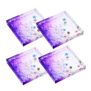 Dessous de verre en résine époxy Dessous de verre pour café et vin pour la décoration de la maison et de la cuisine Fabricant et fournisseur de l'Inde - Product Image 6