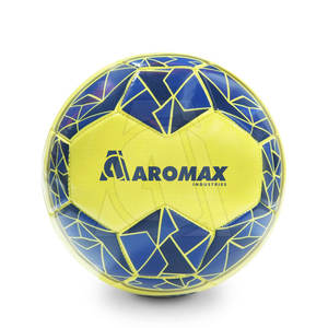 Ballon de football jaune fluo taille 5 officiel de haute qualité meilleur prix équipement d'entraînement pour le sport - Product Image 1