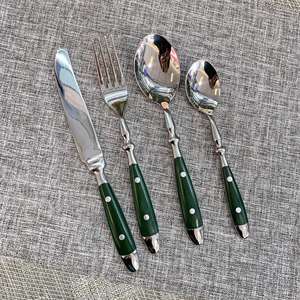 Stainless Steel Eco-Friendly Salad Server <b>Set</b> of 2 Dishwasher Safe Modern Design Made in India - Product Image 6