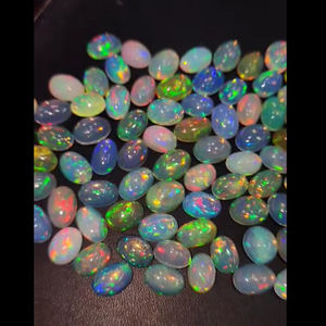 274 pièces d'opale éthiopienne naturelle 9x7 10x8 13x9 16x12 20x15mm ovale 8 9 10 11mm cabine ronde 540 Cts Lot Iroc ventes de pierres précieuses US $1050 - Product Image 4