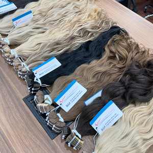 Extensiones de cabello humano vietnamita ondulado natural con cinta de pelo más vendido varios colores - Product Image 2