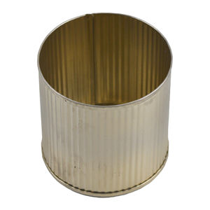 Pot de cire multicolore décoratif Pot de bougie en métal massif idéal pour la vaisselle Conteneur de cire décoratif design - Product Image 3