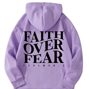 High Quality 100% Cotton Men's Plus Size Fleece <b>Hoodies</b> Breathable <b>Thermal</b> Streetwear Back Printed Design Solid Color 300 Grams - Product Image 1