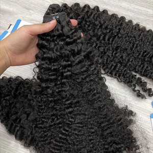 Extensions de cheveux humains bouclés birmans de qualité supérieure, mèches vierges brutes de cheveux vietnamiens, plusieurs tailles en stock - Product Image 3
