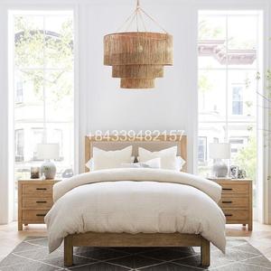 โคมไฟเพดานดีไซน์ใหม่ ทรงเพชร 3 ชั้น ทำจากผ้าป่านธรรมชาติ สำหรับโรงแรมและรีสอร์ท จากเวียดนาม - Product Image 2