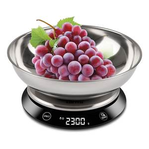 Báscula de Cocina de 5 Kg PS8400 en Negro y Acero Inoxidable - Product Image 3