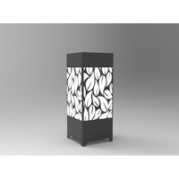 Lampe décorative d'intérieur haut de gamme DTN.001.04 avec source de lumière LED, cadre en V noir de haute qualité, garantie de 2 ans