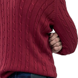 Pull pour homme 100% coton respirant, tendance, chaud, tricoté, décontracté, vêtement d'extérieur d'hiver, nouveau style OEM devant - Product Image 5