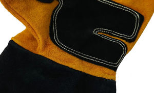 Guantes de soldadura de cuero de vaca Guantes de soldadura resistentes a cortes de cuero dividido de vaca Anti-Corte ignífugo Anti-calor - Product Image 5