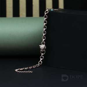 Pulsera adorable de Hip Hop con diamantes para mujer, Plata de Ley 925, diseño único, 0.20CT, corte brillante, certificado IGI para cada - Product Image 1