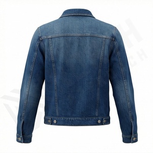 Chaqueta Vaquera Única para Mujer, Diseño de Parches, Costuras en Contraste, Mangas Largas, Botones en la Parte Delantera, Estilo Artístico Moderno, Moda Urbana de Tendencia - Product Image 2